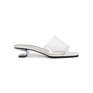 NIB Nicole Saldaña Transparent Sarah Heeled Sandals (Size 38)